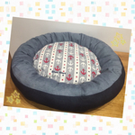 SALE☆最終値下☆大きい！フカフカ〜犬用&猫用☆デニム＆マリンラウンドベッド      