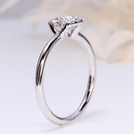 モアサナイト　floating  リング 　指輪　6.5mm