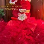 🌹Princessdogdress🌹王妃　クリスマス　ビクトリアドレス　ふんわりパニエチュチュスカート　コスプレ　防寒着　犬服　猫服　ハンドメイド