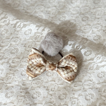 ぽんぽん付きインド刺繍りぼん