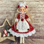 🎄ワンピース　薔薇柄　レッド系　ブライス、リカちゃん