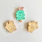 クッキーマグネット（うさぎ•りす•ツリー）