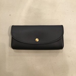 「ブラック」の牛革 ジャバラ長財布