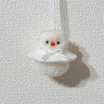 雪だるまオーナメント(白ポンチョ)