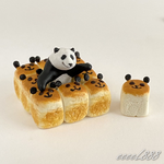 子パンダ　パンダちぎりパン　ミニチュア
