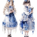 海外マスキングテープ 女の子 巻売り No.134