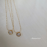 一粒ジルコニアネックレス♡