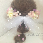 ピンクベージュヘッドアクセサリー