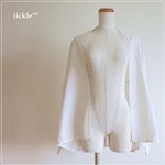 white*　ふんわり　はおりカーディガン