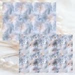 chiffon lace flower Blue