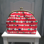 がまぐち bag  レトロピンク柄
