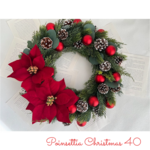 ＜ご売約済み＞送料込＊Poinsettia Christmas  40cm
