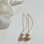 コロコロピアス 月桃とウッドビーズ 沖縄