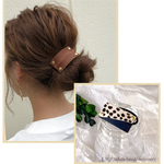 再販☆【数量限定】新作☆ダルメシアン革✖️本革のヘアゴム/ヘアアクセサリー