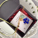 Alice Garden 『夢が叶う…奇跡』ロイヤルブルー ネックレス ボールチェーン k16GP