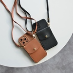 世界に一つだけのオーダーメイドプレートキーホルダーとショルダー&ポケット付きのレザーケース