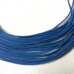 再販 コットンの紐　ブルー　約10m, 1mm