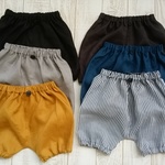 リネンのサルエルかぼちゃパンツ　80㎝～90㎝ 　