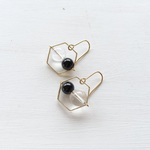 天然石：stone×hexagon[BLK]