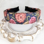 1200円🎉 1/31まで ☆インド刺繍リボン カチューシャ　No.i001