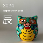 受注作成『カラフルでポップな辰だるま』- 干支だるま