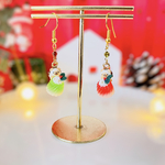🎄受注製作🎄ハリネズミ＆クリスマスゼリー　ピアス/イヤリング/ノンホール