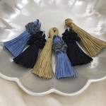 糸タッセルシルバーミックス6個セット♡
