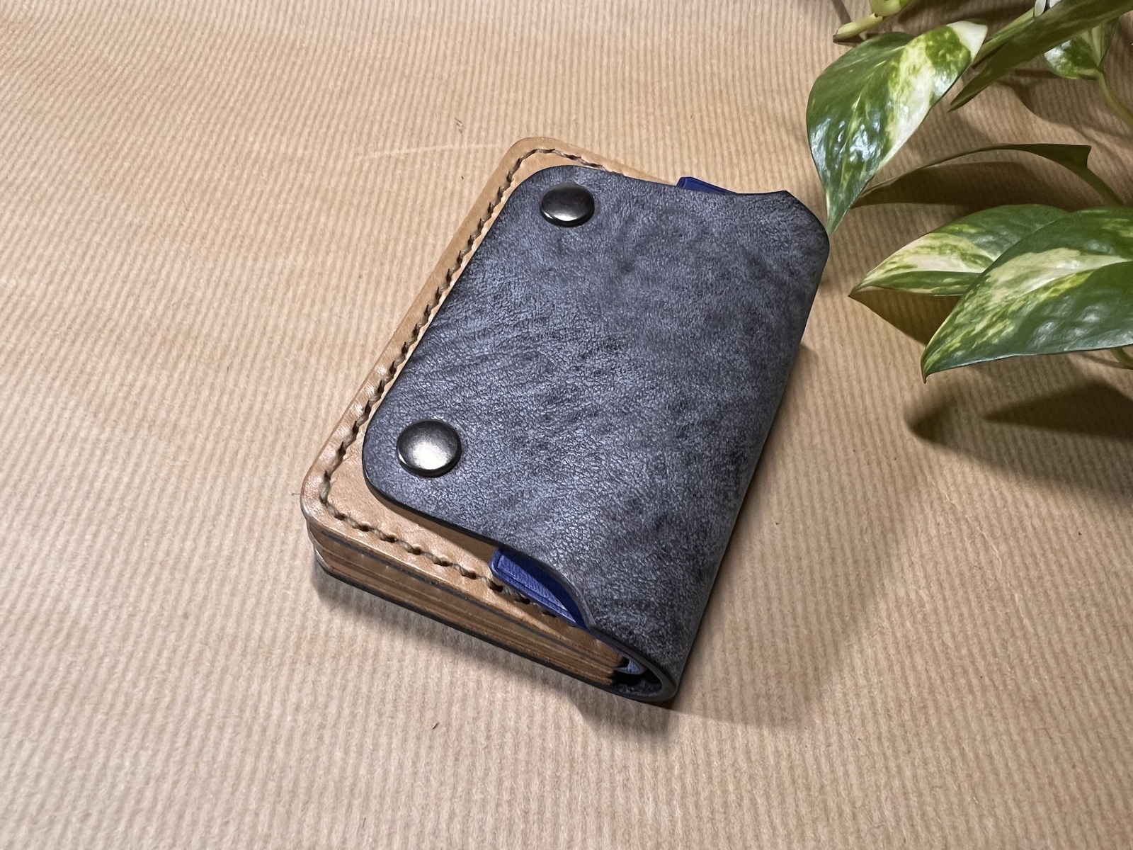 ミニトラッカーウォレット/アラスカブラック【イタリアンレザー