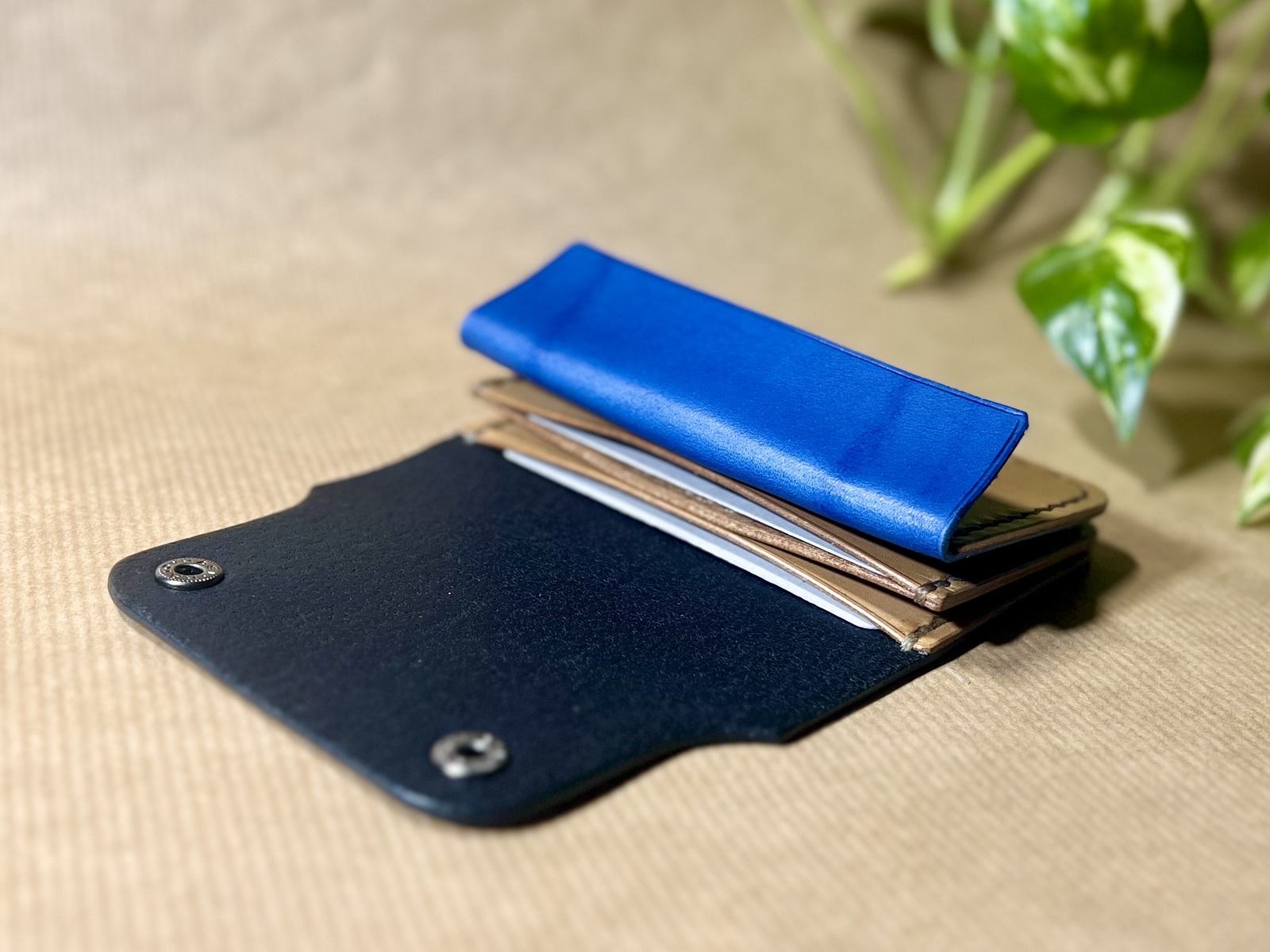 ミニトラッカーウォレット/アラスカブラック【イタリアンレザー