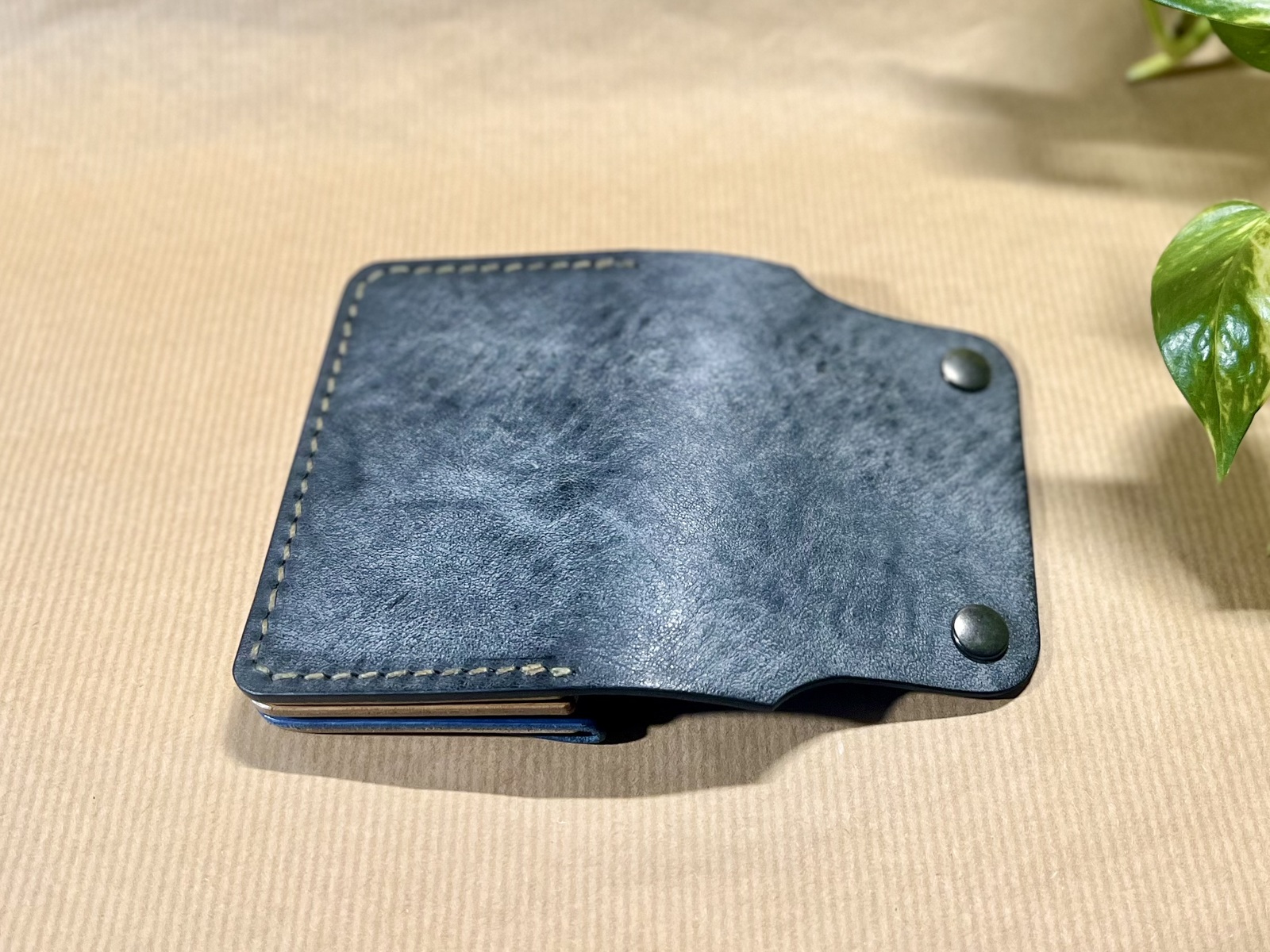 ミニトラッカーウォレット/アラスカブラック【イタリアンレザー