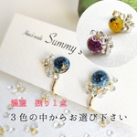 【数量限定】花雪ドームイヤリング(カラー選択必須)