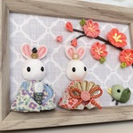 ほっこりお雛様のフォトフレーム