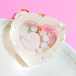 ♡天使なシマエナガのハートシェイカーキーホルダー♡