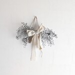 横スワッグ　ワイヤーアート　お花ワイヤーアート　フラワーアート　リボンスワッグ　シンプル　ワイヤークラフト