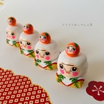 鏡餅おっさん置物
