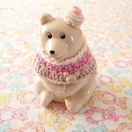 しろくま貯金箱用　sweet code　col. pink