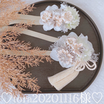 ♡tora20201116様オーダー♡ ペット用アクセサリー ペット用チョーカー ペット用ヘッドドレス ペット用ヘアアクセサリー ペット用帯飾り お正月 七五三 お年賀 撮影会 結婚式 着物