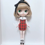 カメオまる襟ワンピース