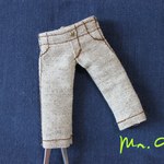 オビツ11 ストレートパンツ：生成り