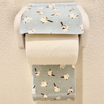 トイレットペーパーホルダーカバー   シマエナガ(ブルー)