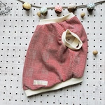  [新柄]犬服*フレブル*パグ服＊カノコチェック柄リブタンクトップ
