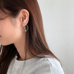 circle&stick earrings