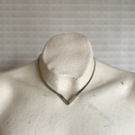 Vintage 70s〜80s retro V line crystal bijou silver necklace レトロ ヴィンテージ ブイライン クリスタル ビジュー ネックレス