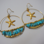 ターコイズ✴︎ヒトデ✴︎ピアス