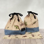 【送料込み】恐竜　ダイナソー　お弁当袋　コップ袋　巾着　ランチョンマット【セット】【入園入学】