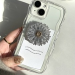 【お花のスマホグリップ】　💙　韓国　スマホグリップ　フラワー　グリップトック　ブルー　夏　青
