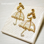 レースの日傘  イヤリング＊ピアス