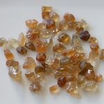 天然石＊イエローオレンジトルマリン　原石　ルース　50 ct　詰め合わせ