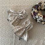 リバーシブルキッチンアームカバー　北欧スプラウトフラワー　アイボリー