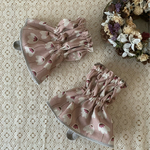 リバーシブルキッチンアームカバー　北欧チューリップ　くすみピンク